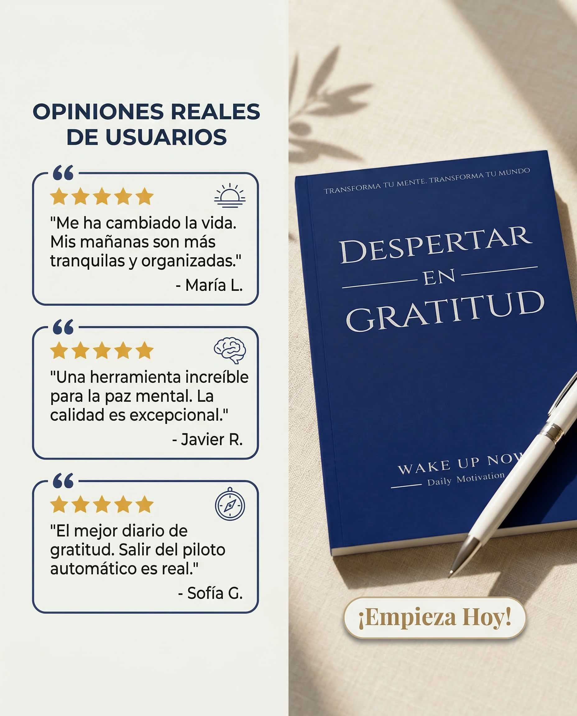 Diario “Despertar en Gratitud”
